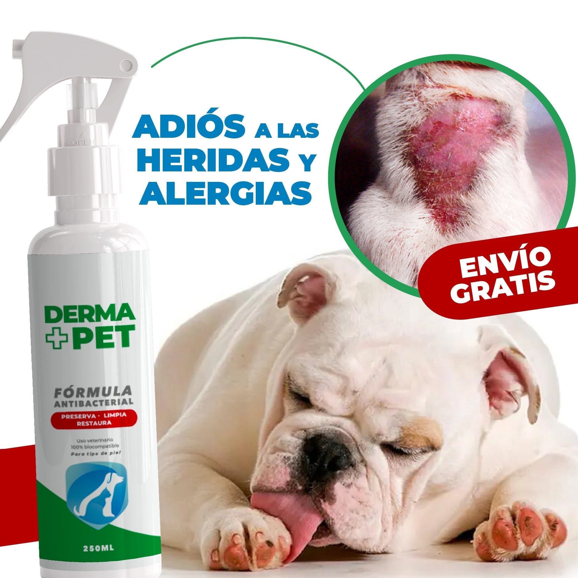 REVOLUCIONARIO DERMAPET+ENVIO GRATIS A TODO EL SALVADOR