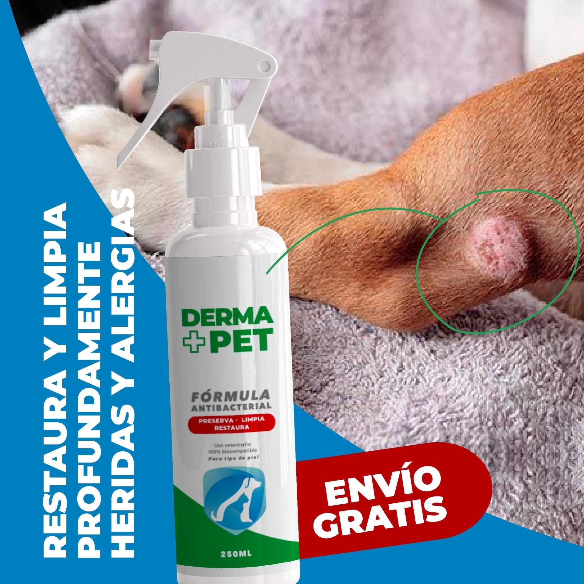 REVOLUCIONARIO DERMAPET+ENVIO GRATIS A TODO EL SALVADOR